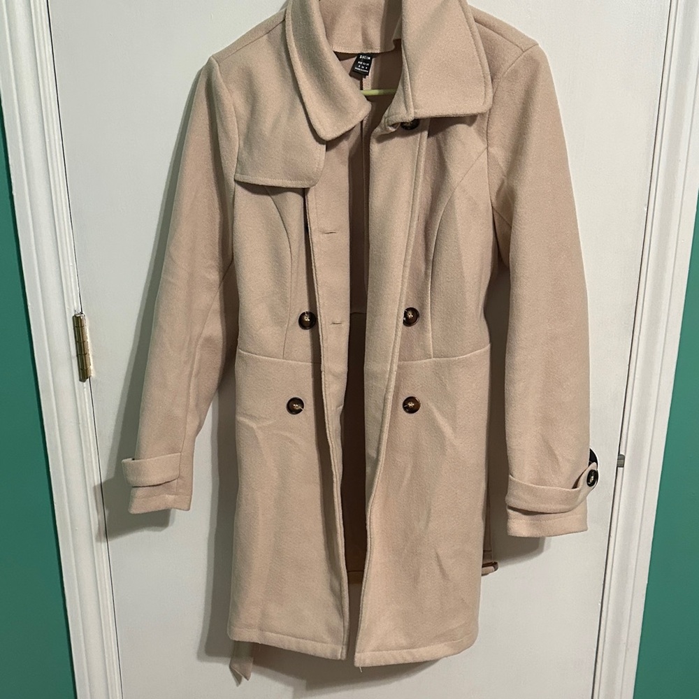 SHEIN Classic Beige Trench Coat size small